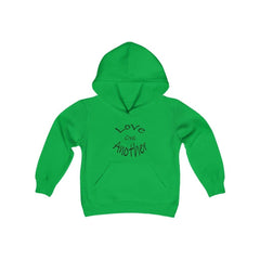 Youth Heavy Blend Hooded Sweatshirt "Love One Another" (6120482668736)