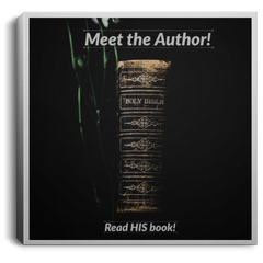 Canvas Print Meet the Author 2 White / 8 x 8 Canvas Print (2901813198948)