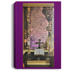 Canvas Print The Lords Prayer Purple / 8 x 12 Canvas Print (2150908428388)