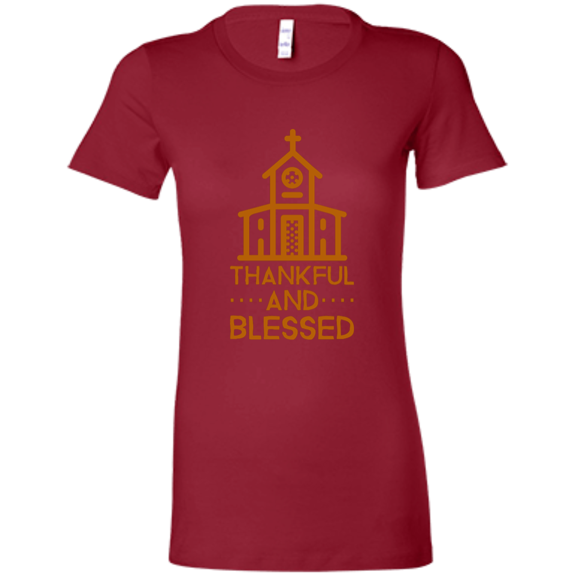 6004 Bella + Canvas Ladies Favorite T-Shirt Thankful and Blessed 10 Colors 5 Sizes T-Shirts (3010787639396)