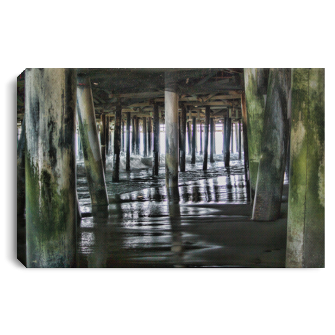 Canvas Print Under the Pier 1 White / 12 x 8 Canvas Print (2827975032932)