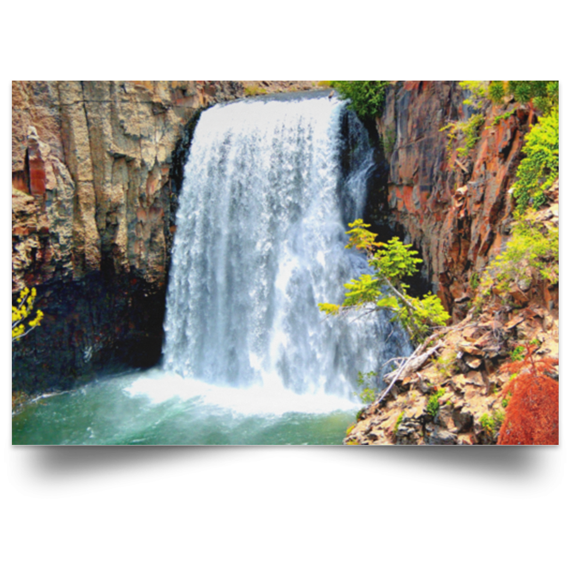 Satin Poster Rainbow Falls 14 White / 18 x 12 Poster (2819484385380)