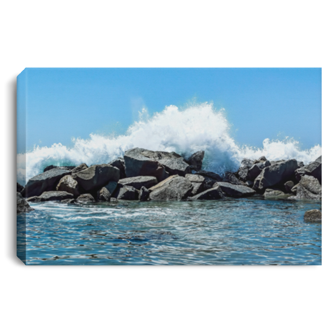 Canvas Print Breakwater White / 12 x 8 Canvas Print (2377834037348)