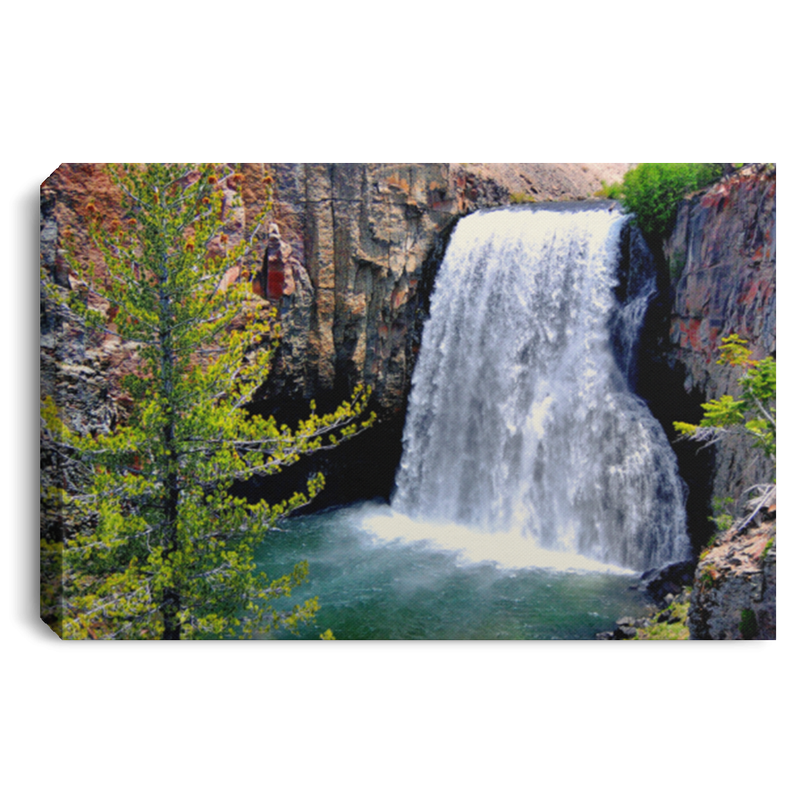 Canvas Print Rainbow Falls 9 White / 12 x 8 Canvas Print (2819482157156)