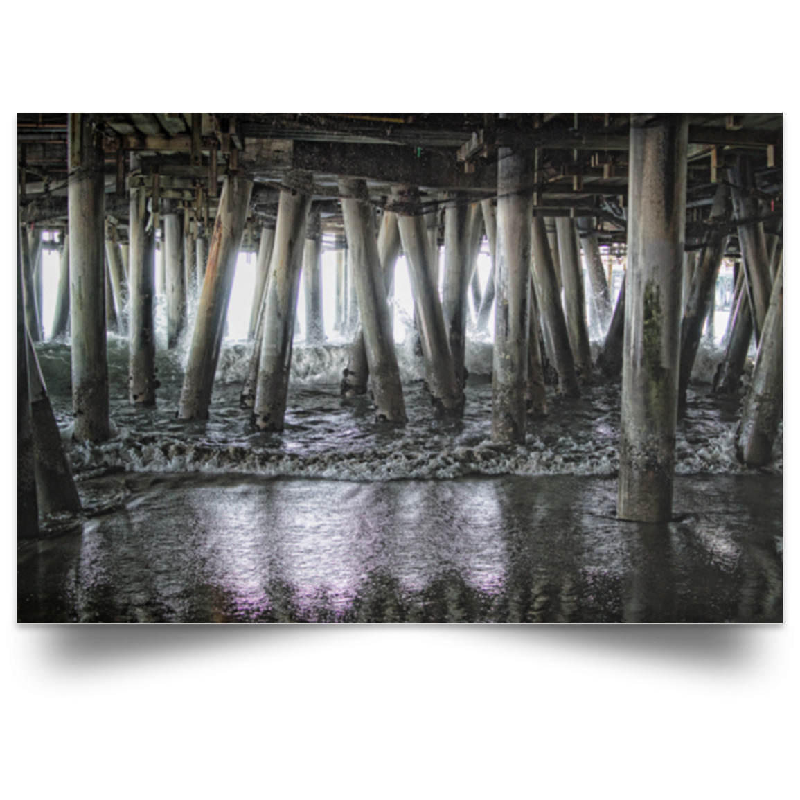 Satin Poster Under the Pier 2 White / 18 x 12 Poster (2808659411044)