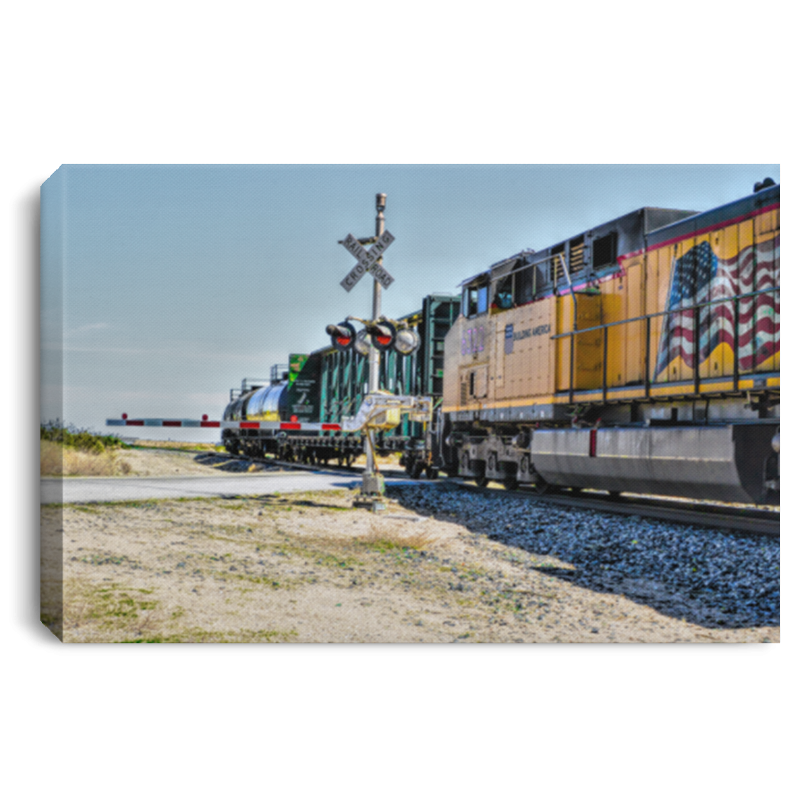 Canvas Print Union Pacific White / 12 x 8 Canvas Print (3053893288036)
