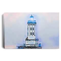 Canvas Print Angels Gate Lighthouse (Light theme) White / 12 x 8 Canvas Print (1922274394212)