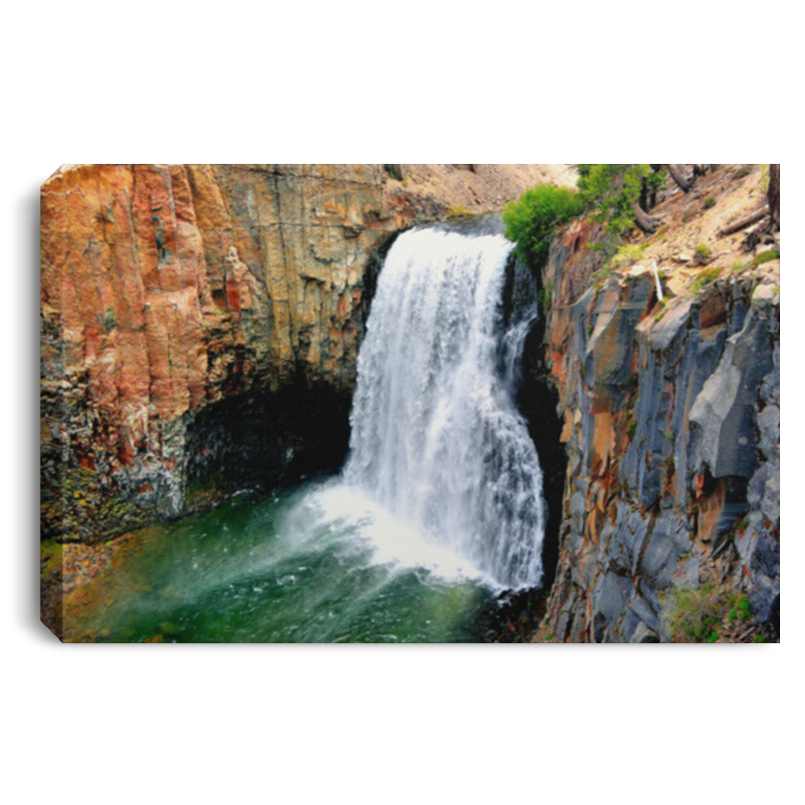 Canvas Print Rainbow Falls 11 White / 12 x 8 Canvas Print (1957806211172)