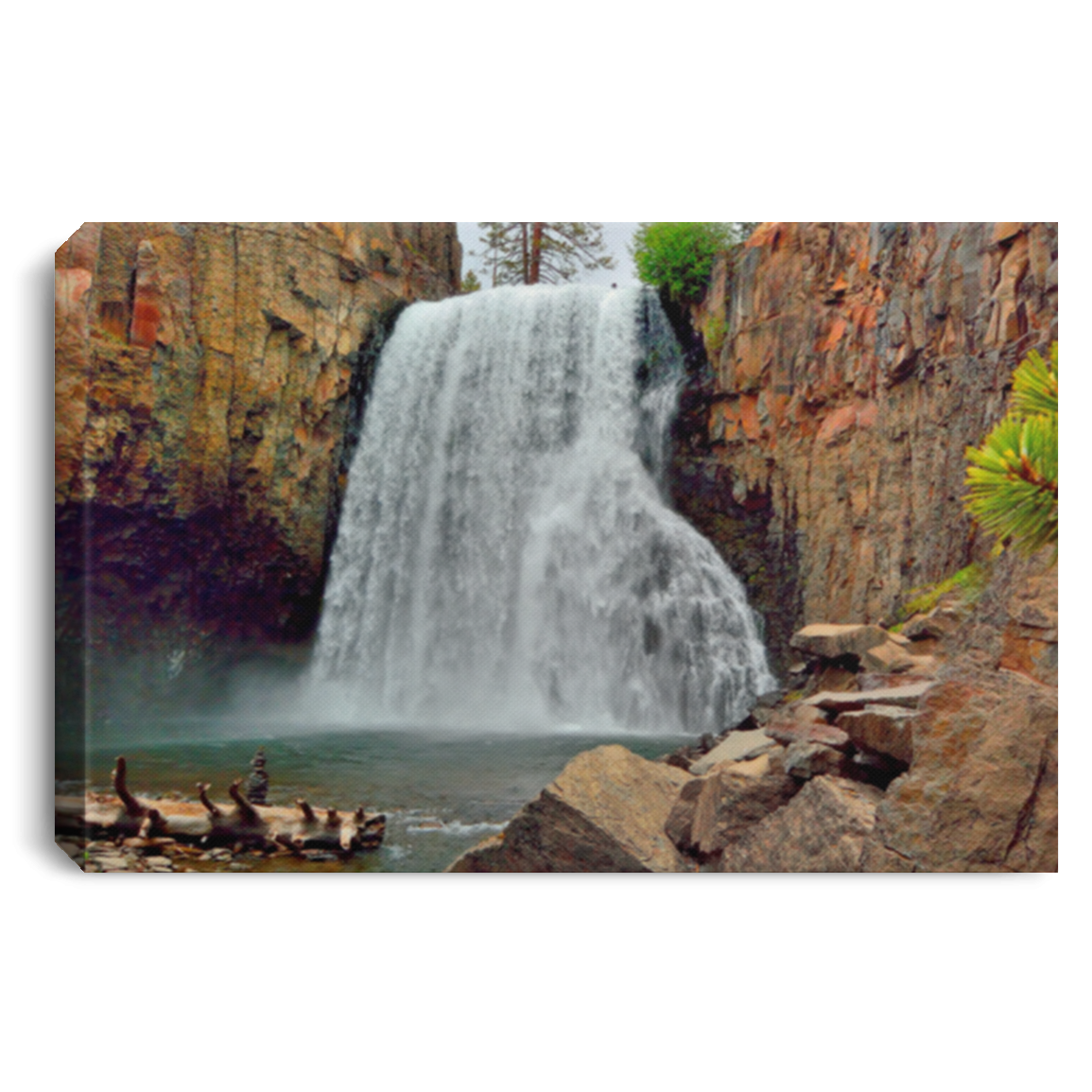 Canvas Print Rainbow Falls 10 White / 12 x 8 Canvas Print (2819482976356)