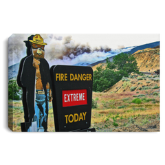 Canvas Print Fire Danger White / 12 x 8 Canvas Print (2051003842660)