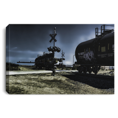Canvas Print Ghost Train at Night White / 12 x 8 Canvas Print (1979897020516)