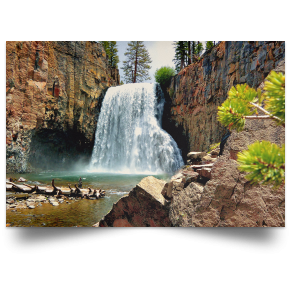 Satin Poster Rainbow Falls 15 White / 18 x 12 Poster (1957889048676)