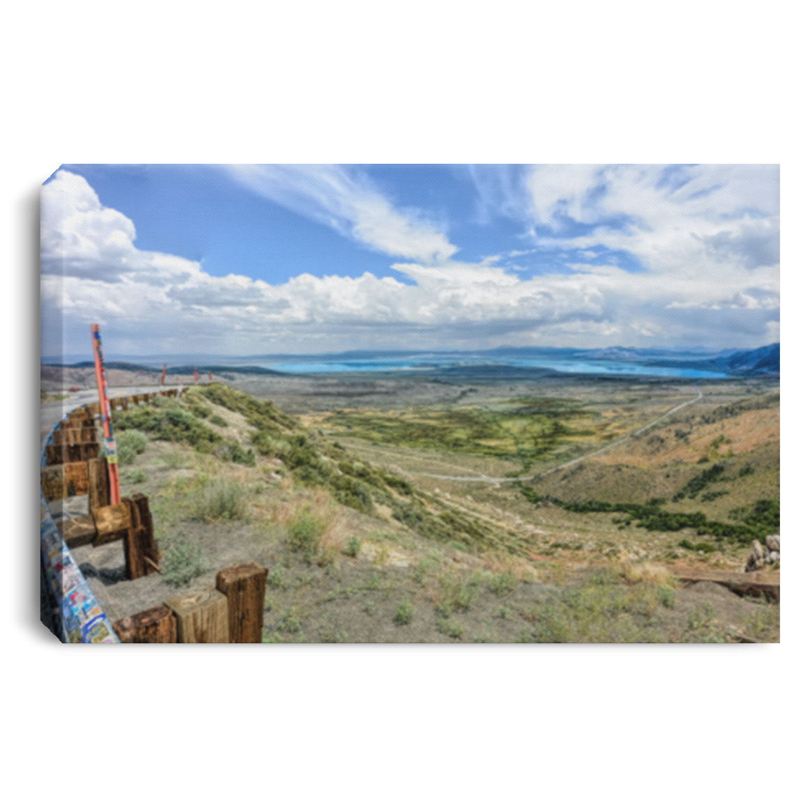 Canvas Print Mono Lake Vista Point White / 12 x 8 Canvas Print (2724719493220)