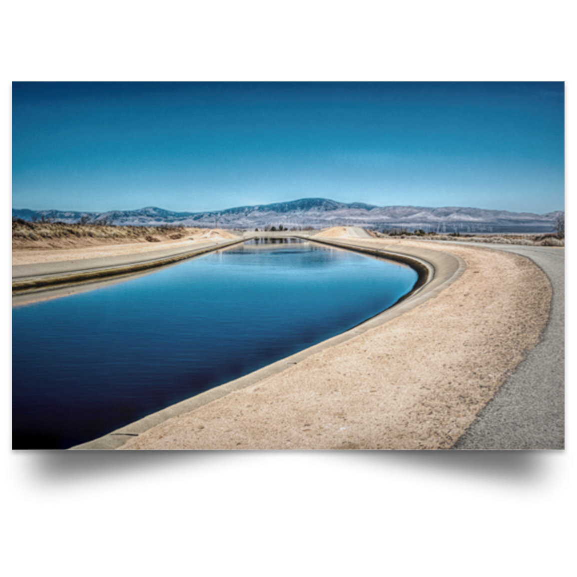 Satin Poster Aqueduct White / 18 x 12 Poster (3054012432484)