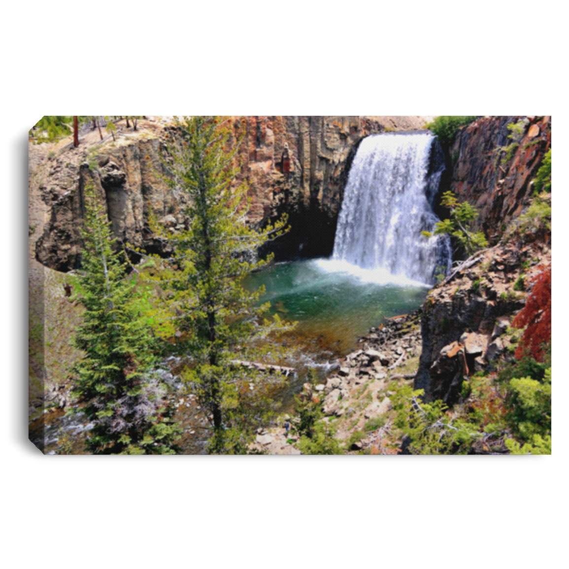 Canvas Print Rainbow Falls 1 White / 12 x 8 Canvas Print (2819482517604)