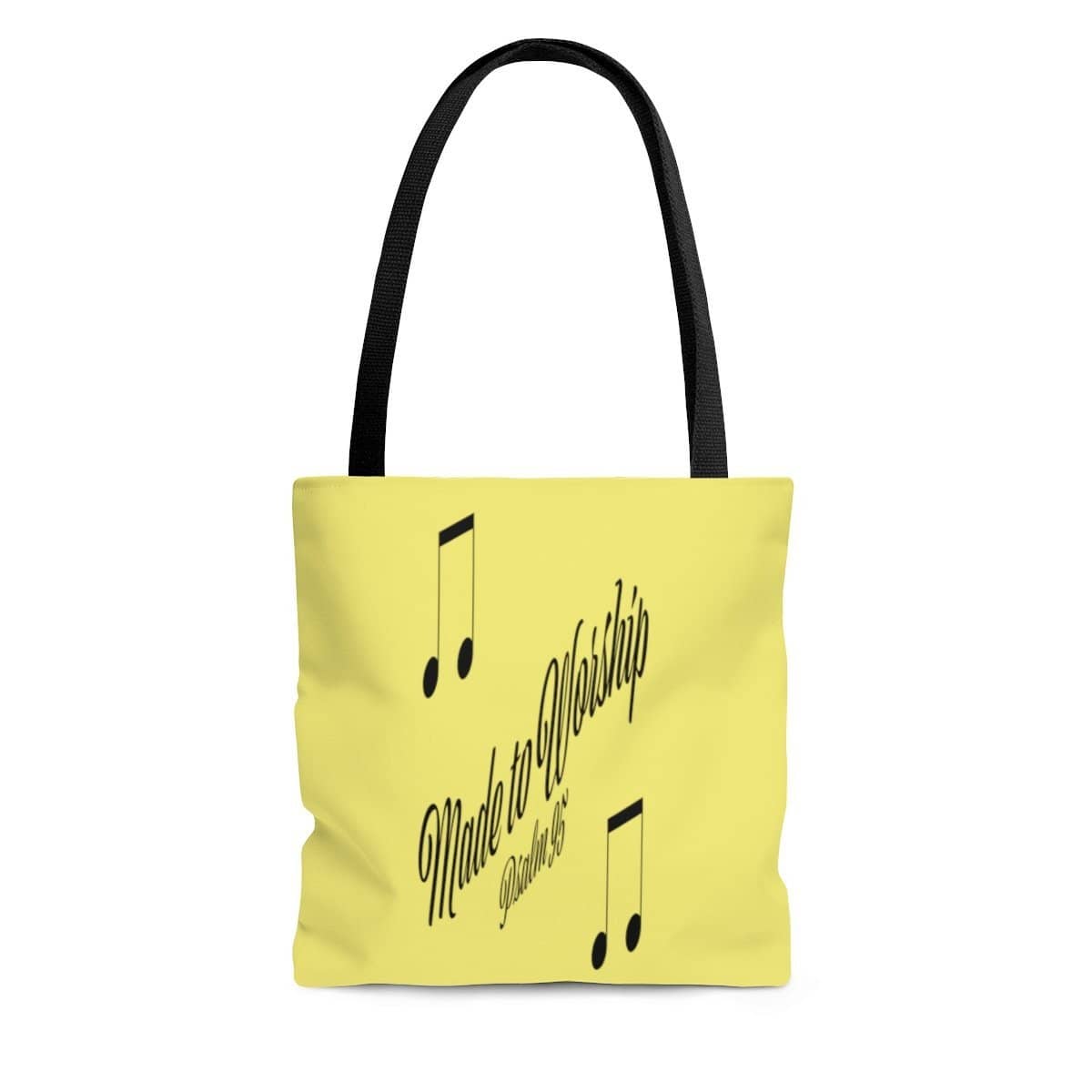 AOP Tote Bag "Made to Worship" in 3 Sizes (3509995339876)