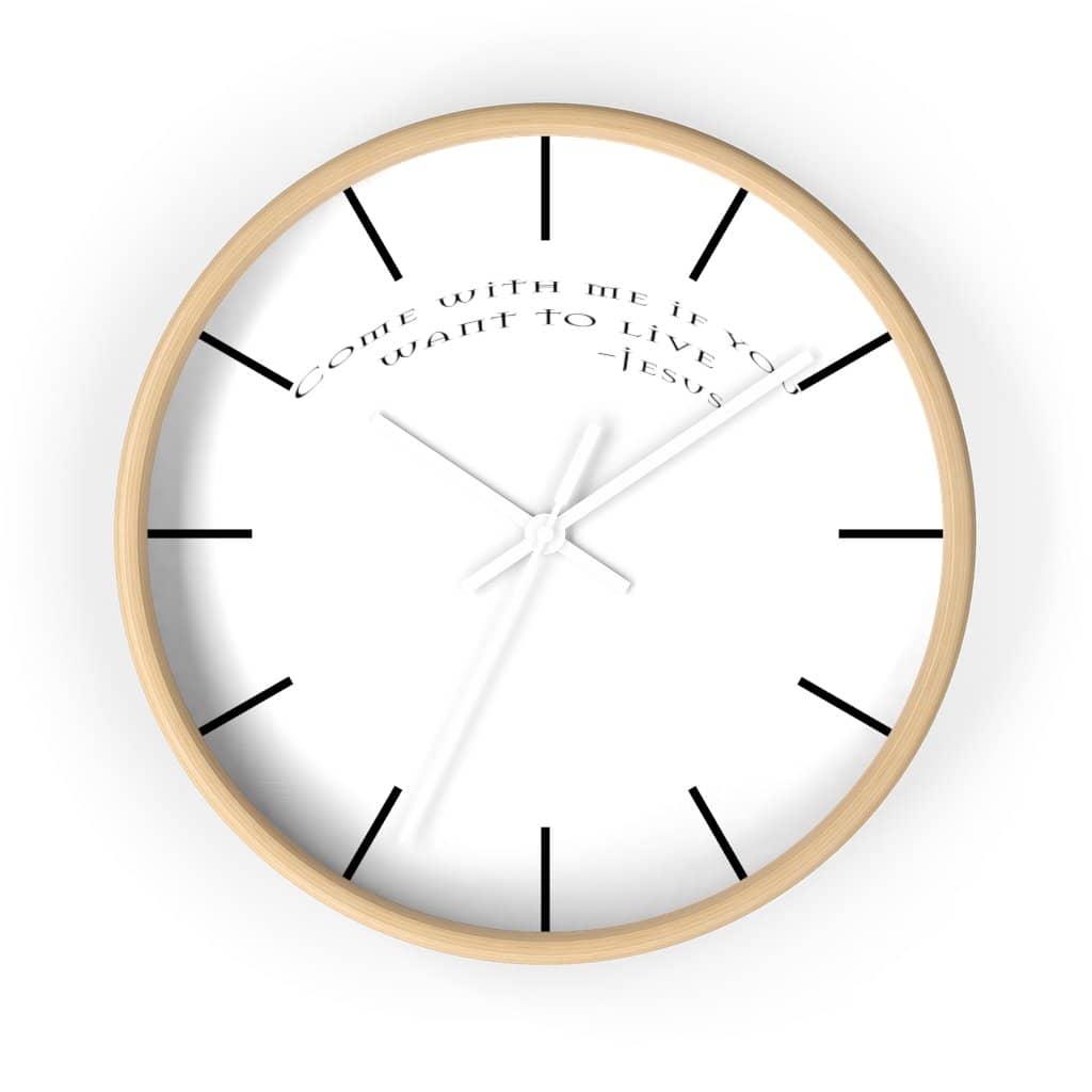 Wall Clock "Come with Me" (6096243392704)