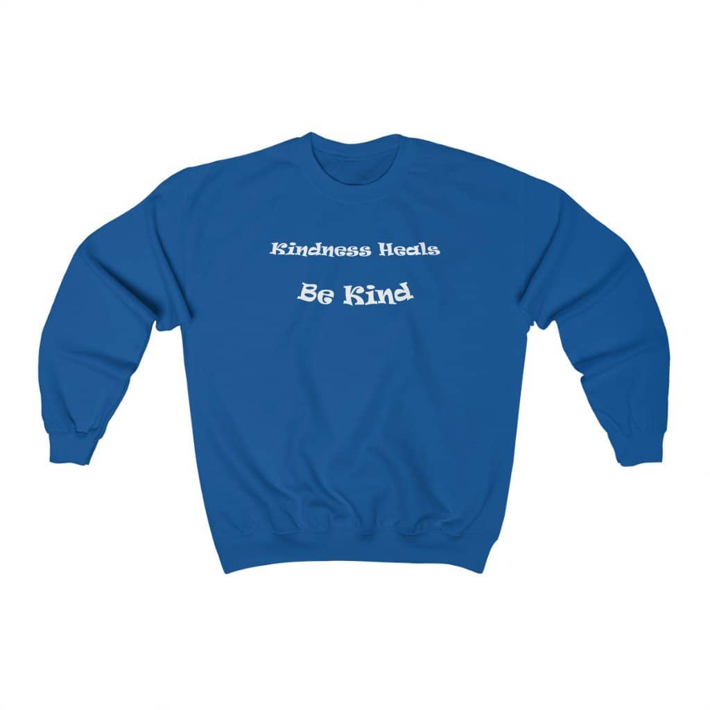 Heavy Blend™ Crewneck Sweatshirt &quot;Be Kind&quot; in 7 Colors and 8 Sizes (4453363581022)
