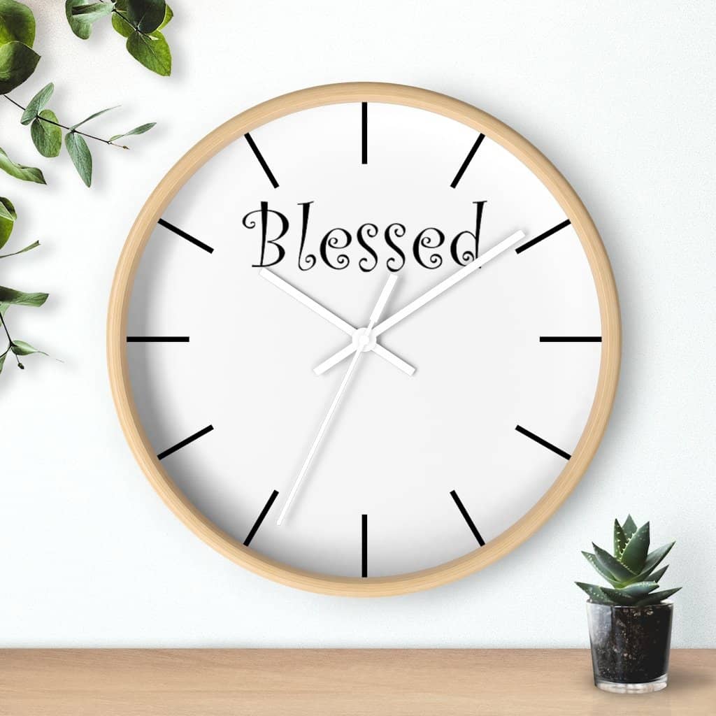 Wall Clock "Blessed" (3471057551460)