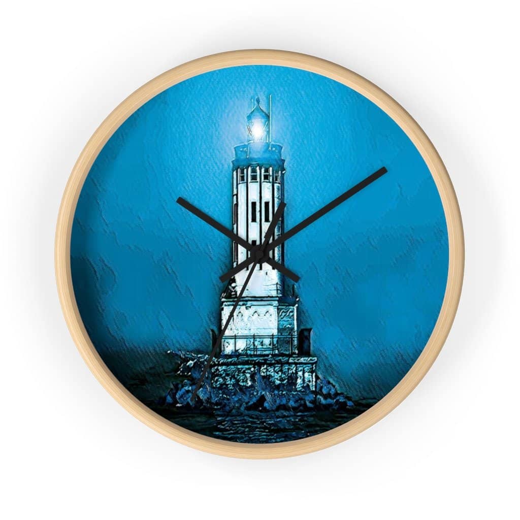 Wall clock Angels Gate Lighthouse (3083148034148)