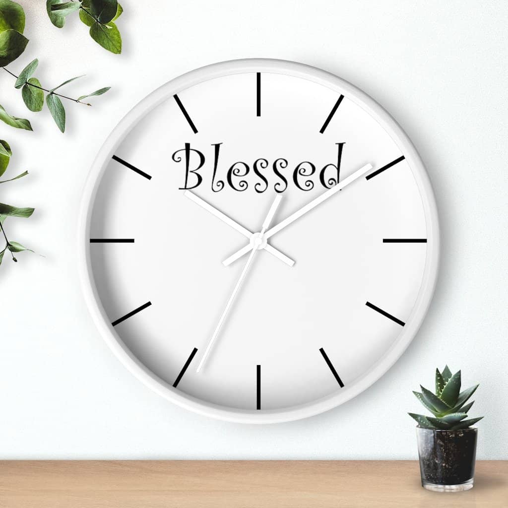 Wall Clock &quot;Blessed&quot; (3471057551460)