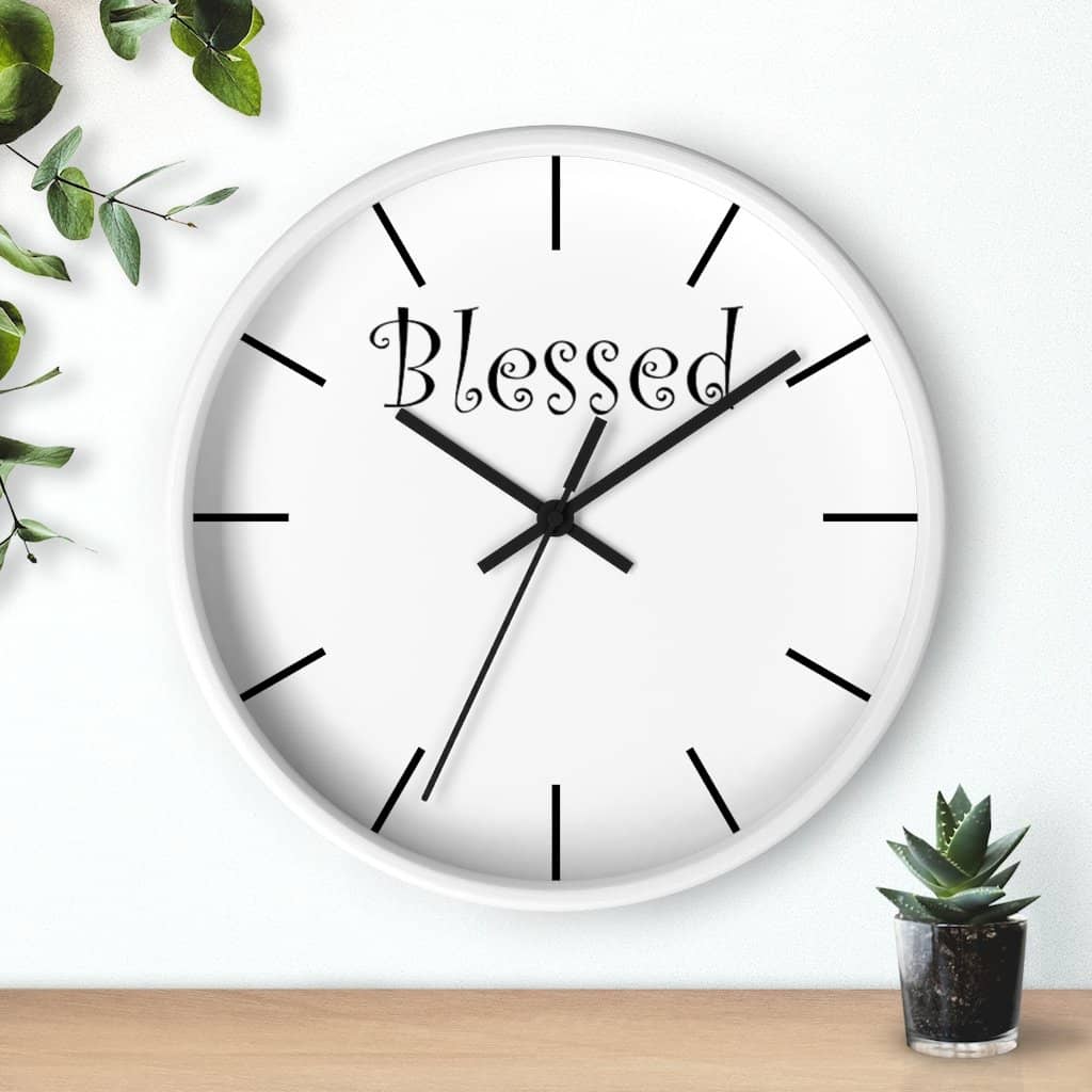 Wall Clock "Blessed" (3471057551460)