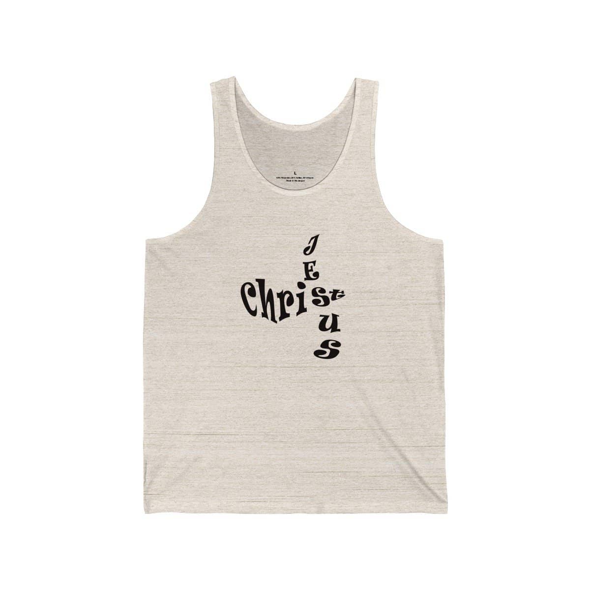 Bella &amp; Canvas 3480 Jersey Tank &quot;Jesus Christ&quot; in 17 Colors and 6 Sizes (3556781949028)