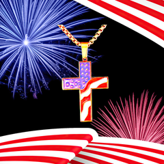American Flag Cross