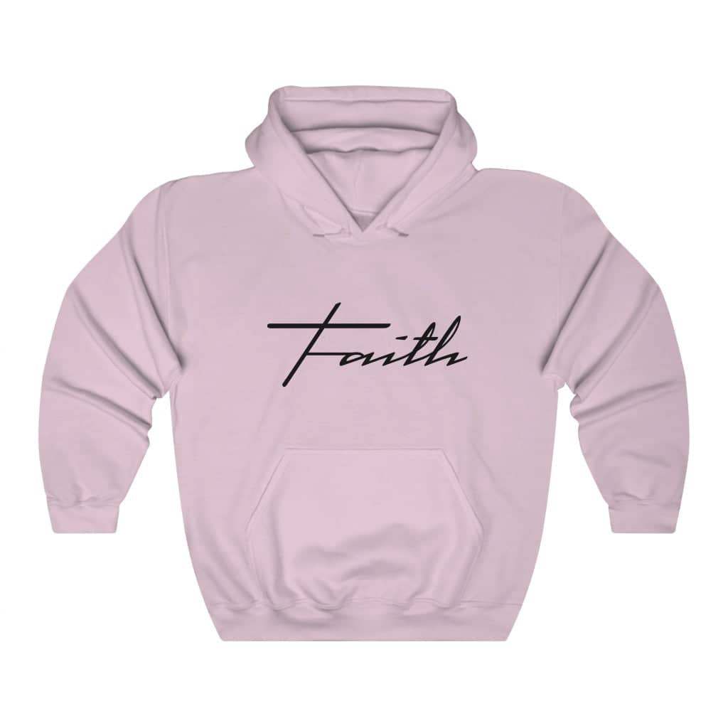 Heavy Blend Hoodie Sweatshirt "Faith Cross"