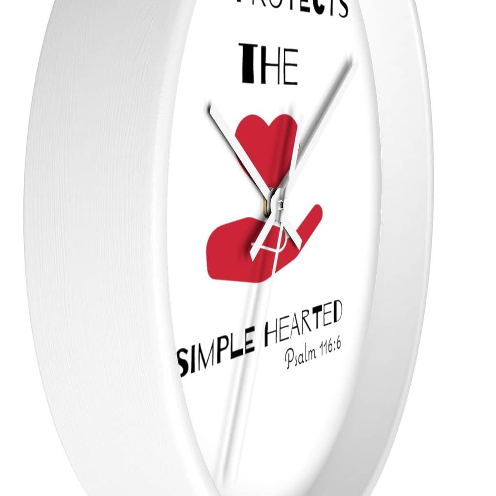 Wall Clock &quot;God Protects the Simple Hearted&quot; (3329333198948)