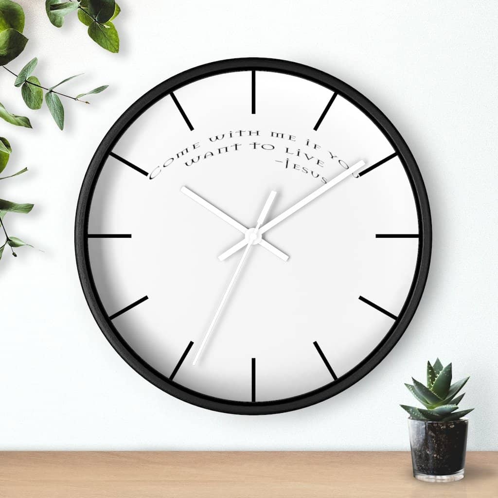 Wall Clock "Come with Me" (6096243392704)