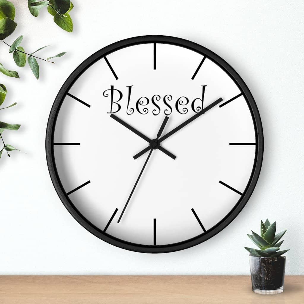 Wall Clock "Blessed" (3471057551460)