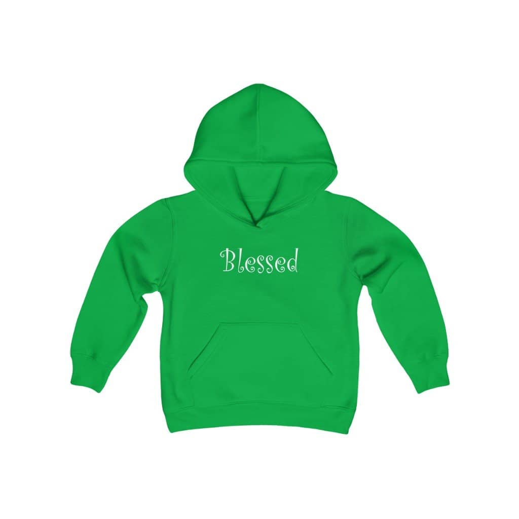 Youth Hoodie Sweatshirt "Blessed" in 4 Sizes