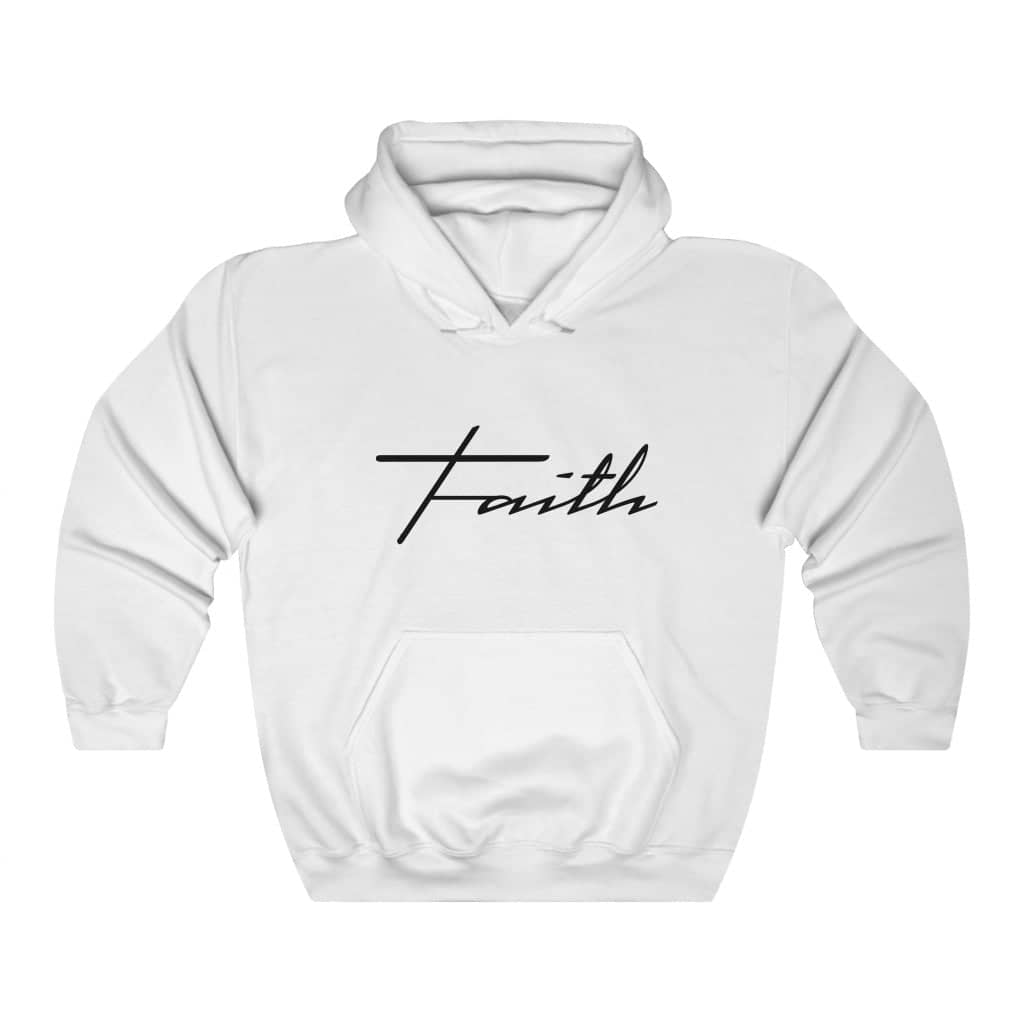 Heavy Blend Hoodie Sweatshirt &quot;Faith Cross&quot;