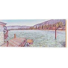 Wood Print Bicycle On A Pier 20.000 x 7.250 Wood Print (2840691769444)