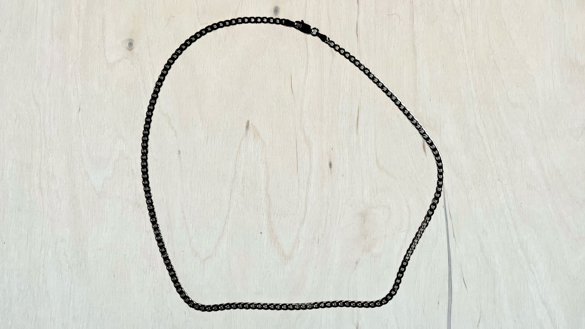 Black Rhodium Curb Chain