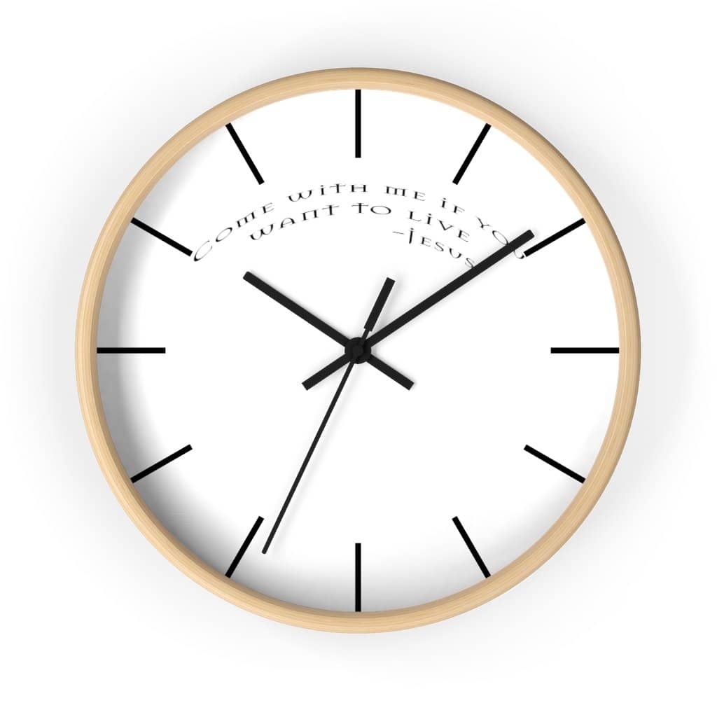Wall Clock "Come with Me" (6096243392704)