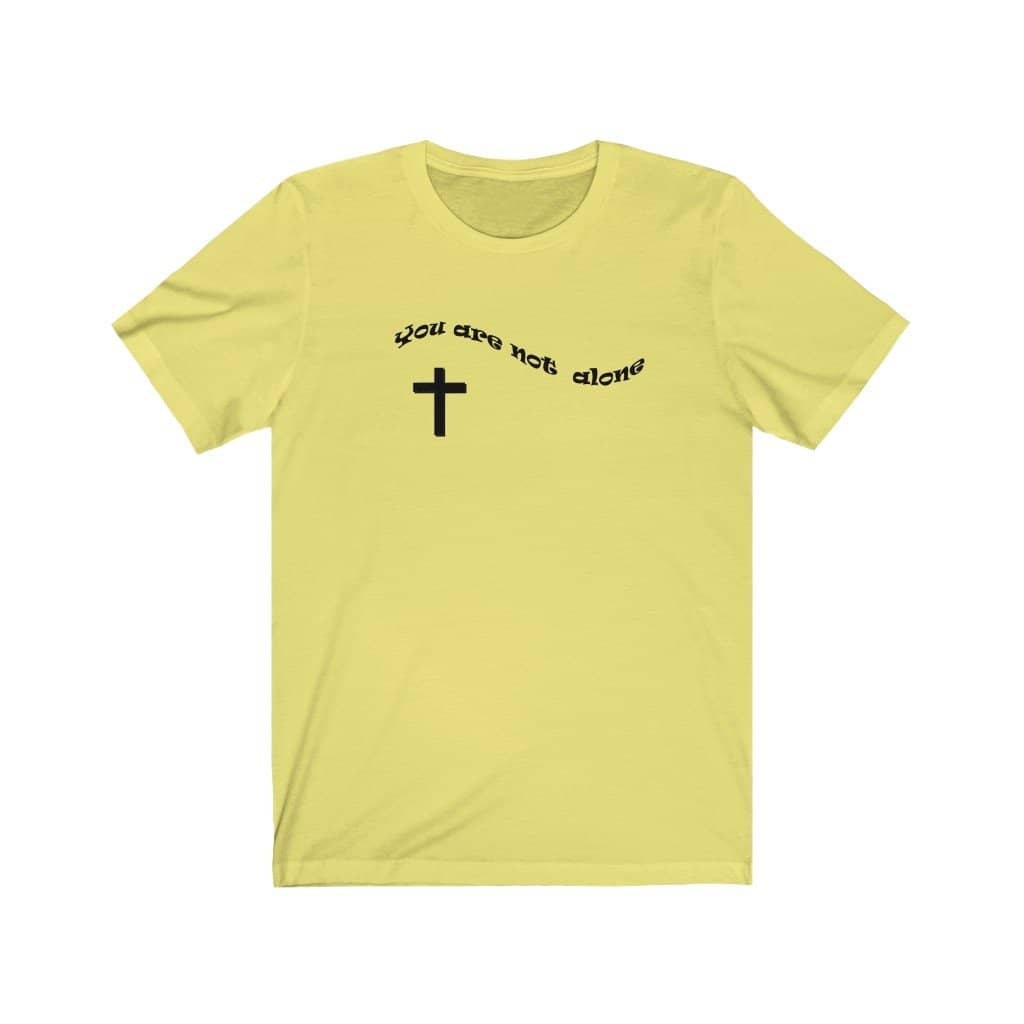 Bella  Canvas Short Sleeve Tee "Alone" in 10 Colors and 6 Sizes (4551067566174)