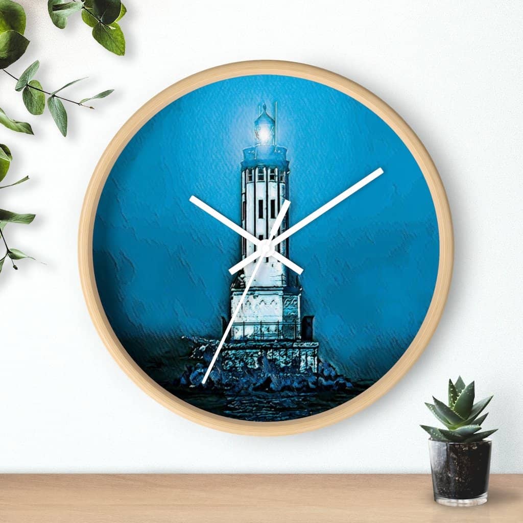 Wall clock Angels Gate Lighthouse (3083148034148)