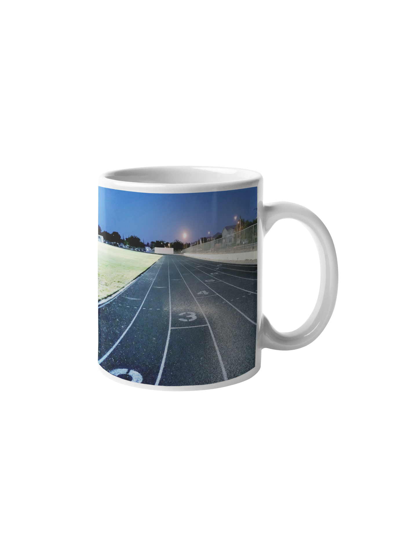 Quarter Mile Track White Ceramic Mug (11oz or 15oz) Mug (3063113941092)