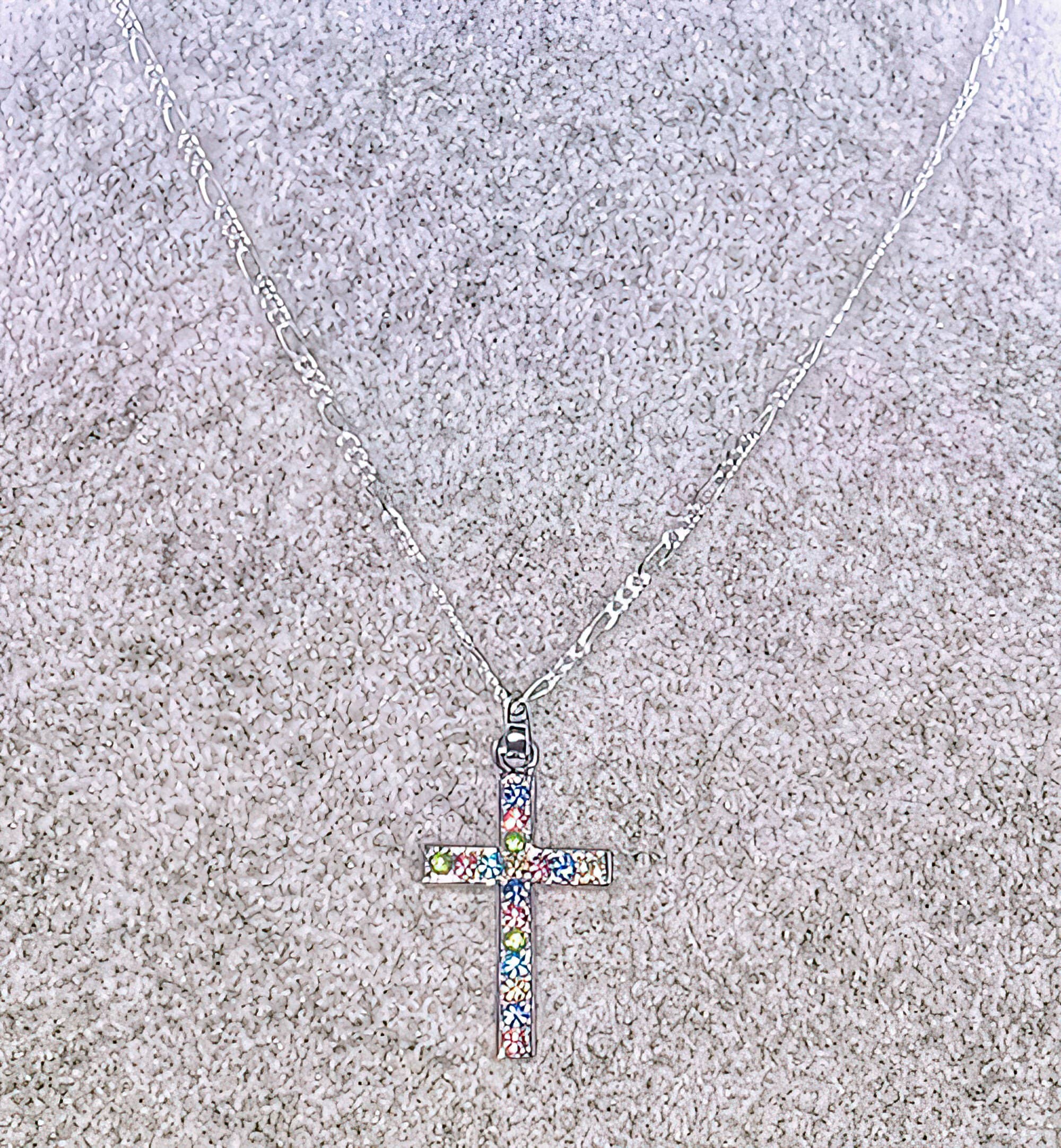 Colorful Cross Necklace