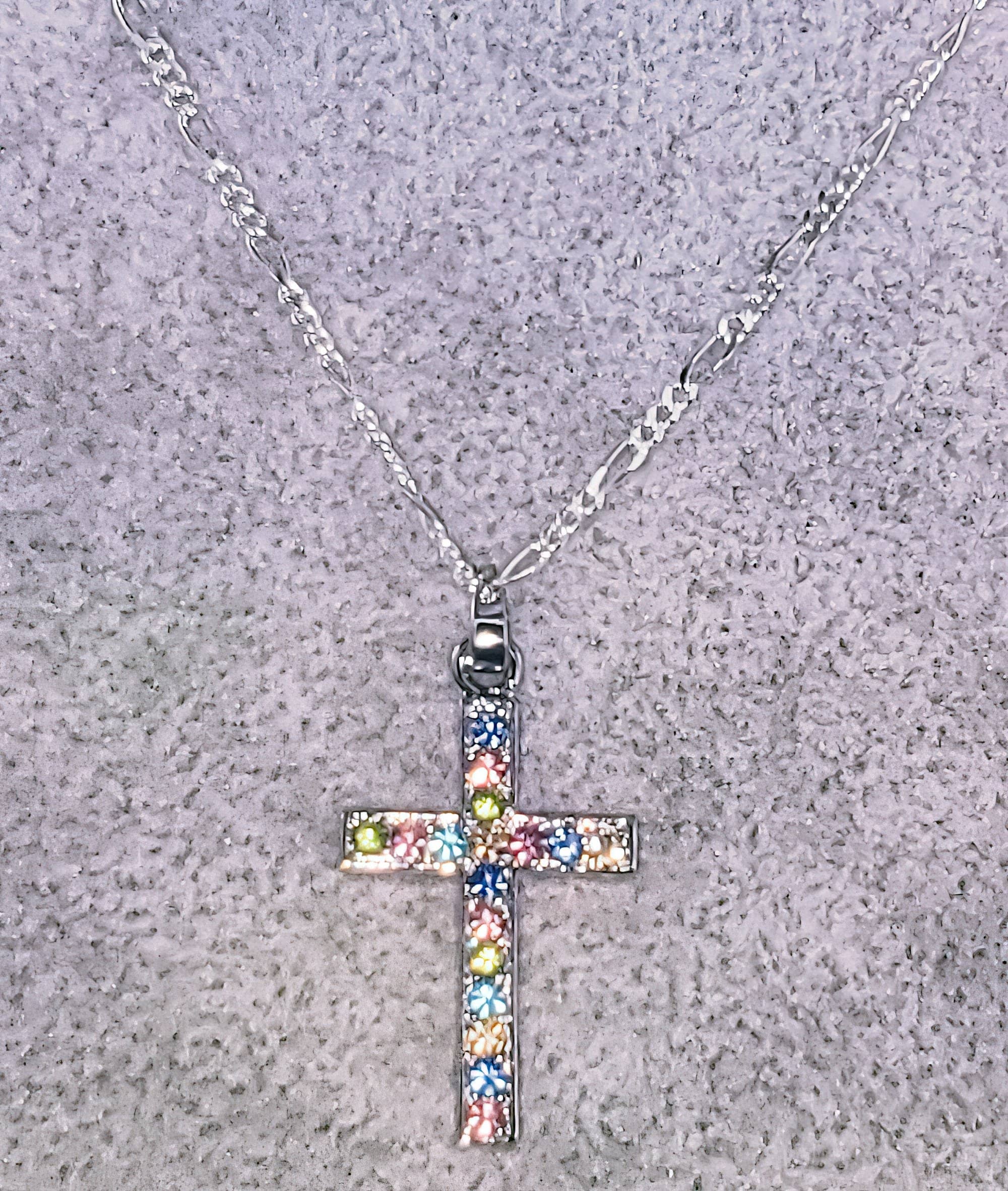 Colorful Cross Necklace