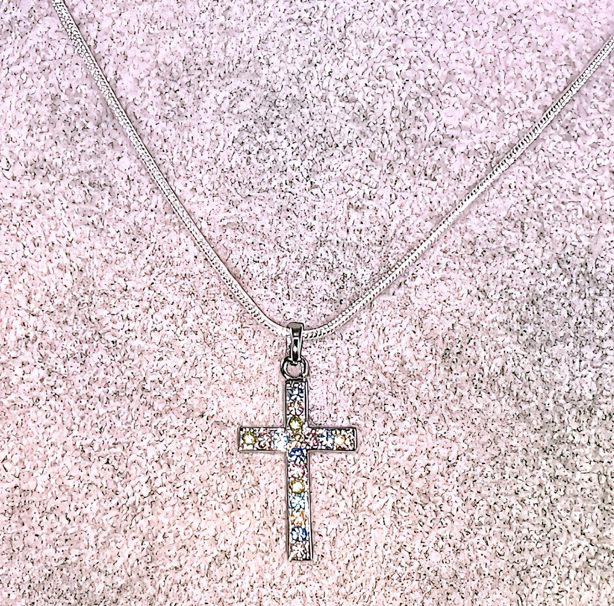 Colorful Cross Necklace