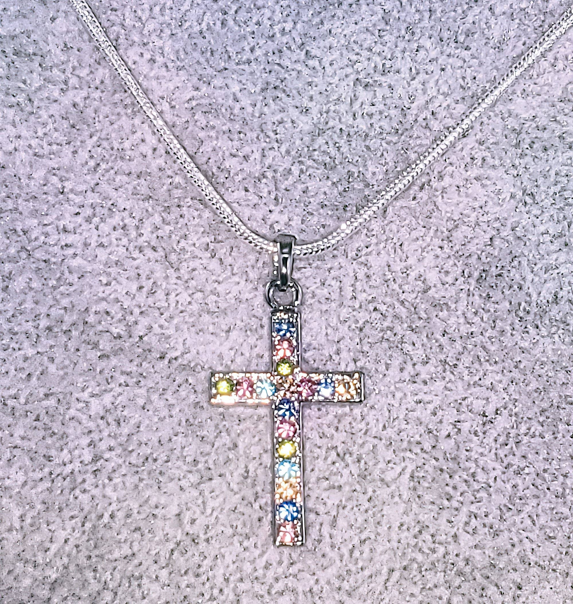Colorful Cross Necklace