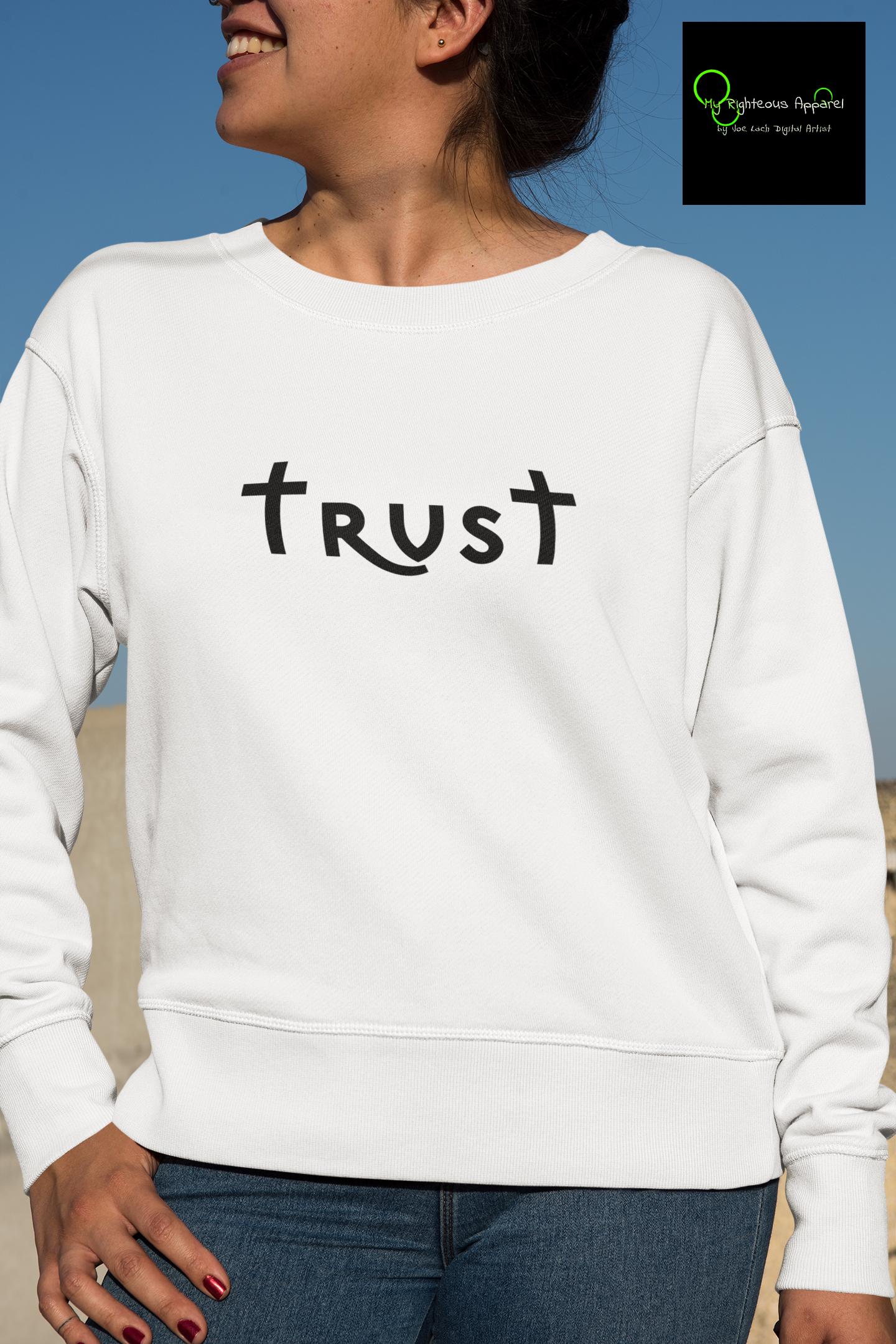 Heavy Blend™ Crewneck Sweatshirt "Trust" black font (4757053472862)