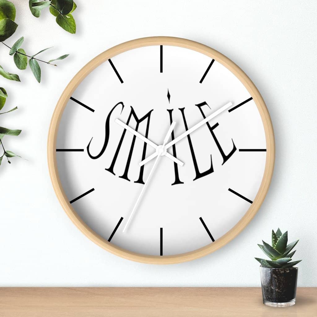 Wall Clock "Smile" (6097513873600)