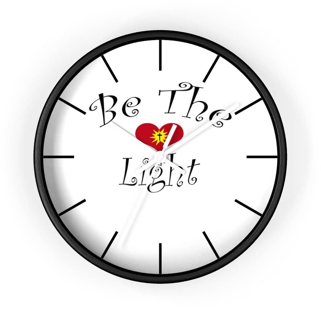 Wall Clock "Be the Light" 6 Variations (4308680212574)