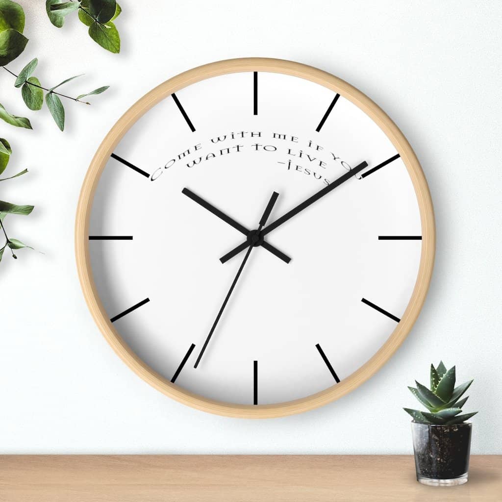 Wall Clock "Come with Me" (6096243392704)