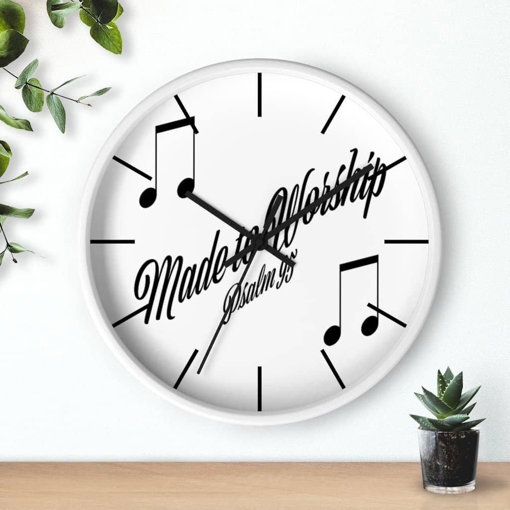 Wall Clock &quot;Made to Worship&quot; (3510702932068)