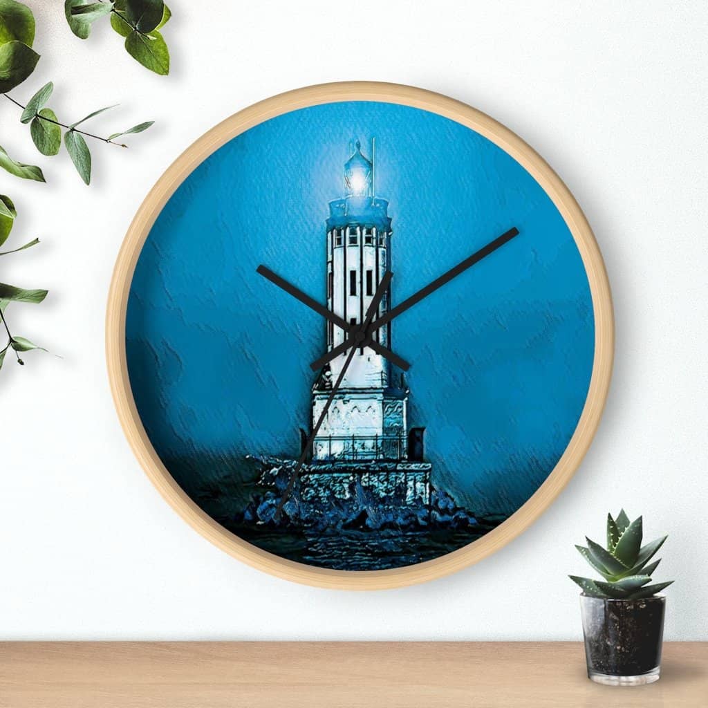 Wall clock Angels Gate Lighthouse (3083148034148)